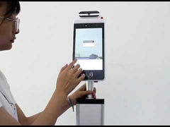 8 Inch IPS Face Recognition Infrared Thermometer with touch IC /ID card