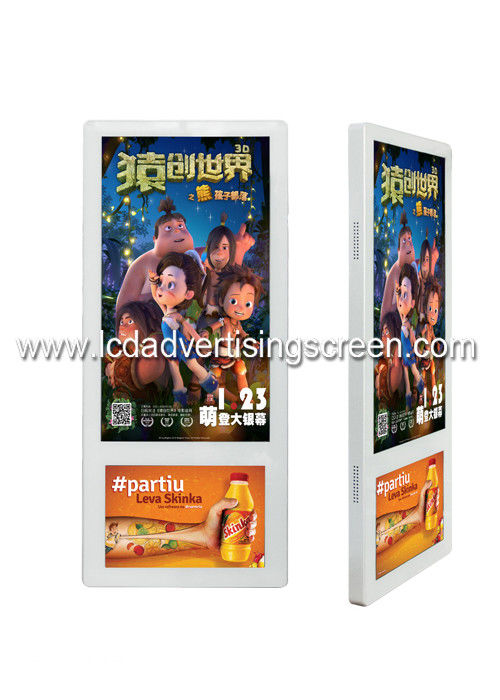 Dual Screen Lcd Advertising Display 18.5" And 10.1" With Android OS Software