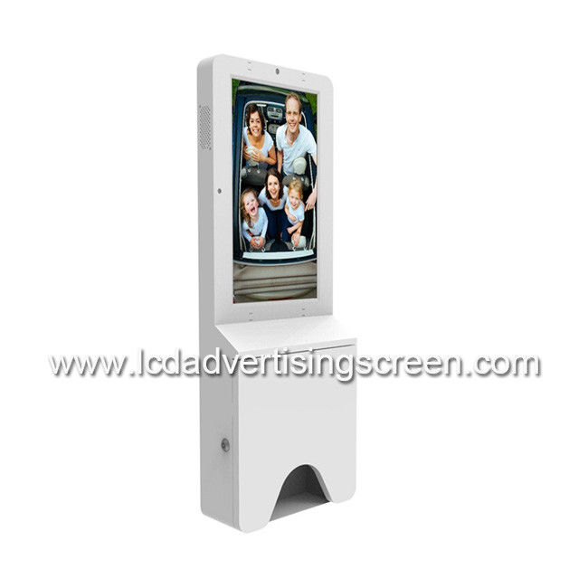 TFT Type 21.5inch Lcd Android Kiosk With Automatic Hand Sanitizer Dispenser 1 Year Warranty With LAN Port Or Wifi