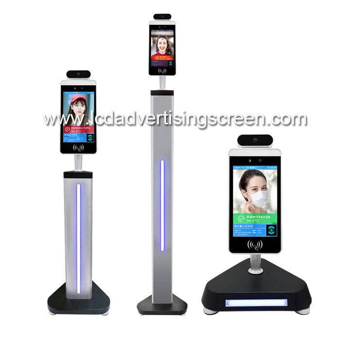 Android OS Face Recognition And Infrared Thermometer Human Body Temperature Scanner Attendance Terminal Access Control