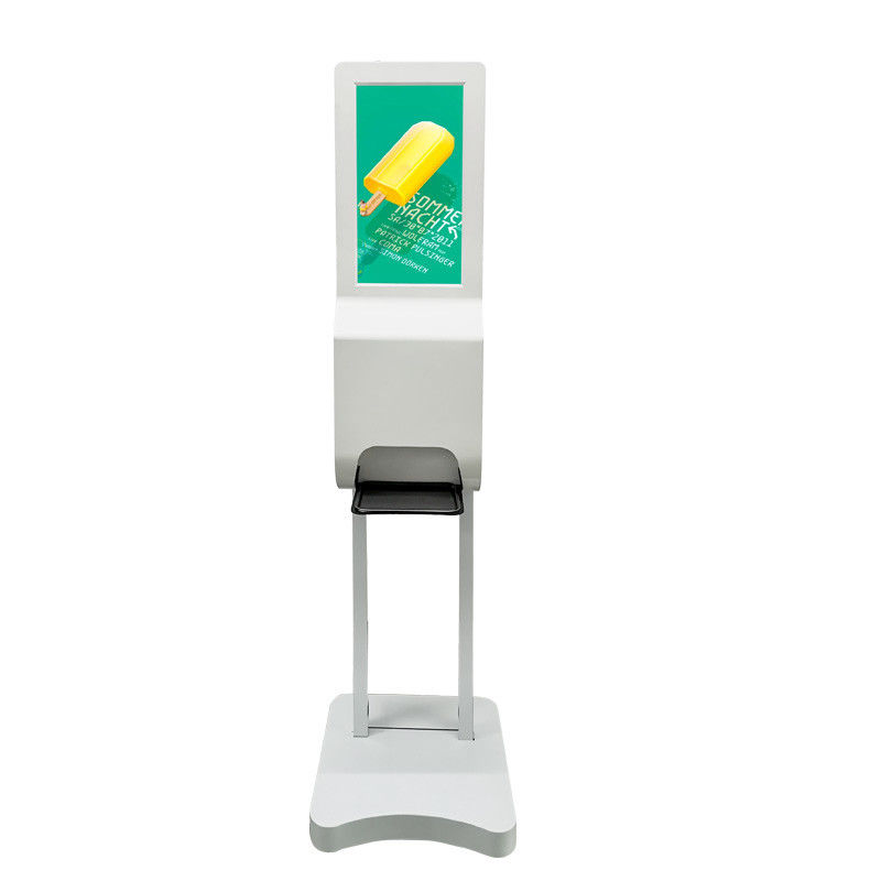 21.5 Inch 350 Nits Brightness LCD Advertising Screen with 3000ml Hand Washing Gel Auto Distributor