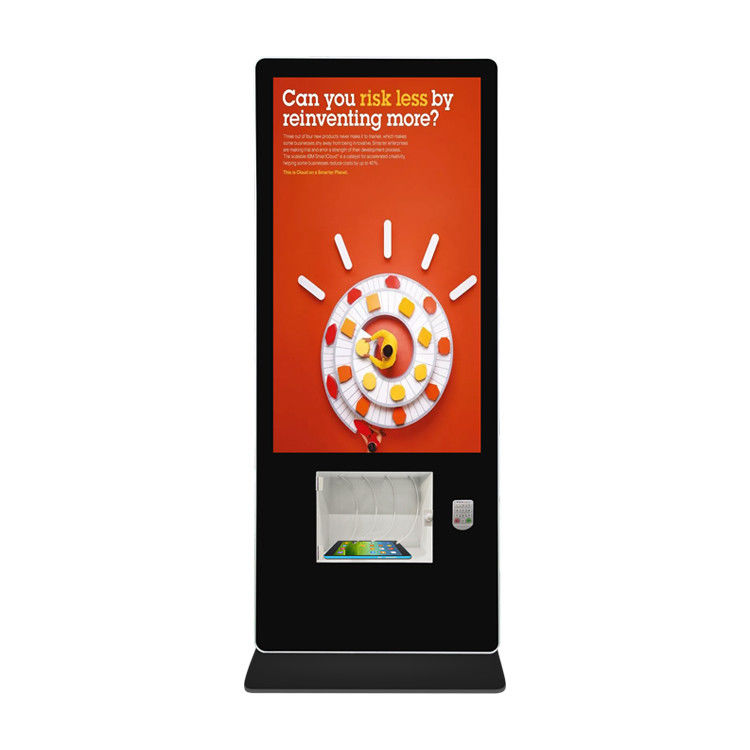 55'' Android wifi LCD Advertising Kiosk Stands with Ipad charging station