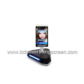 Floor Stand Or Desktop 8 Inch Android LCD Advertising Screen Temperature Detector With Led Light One Year Warranty